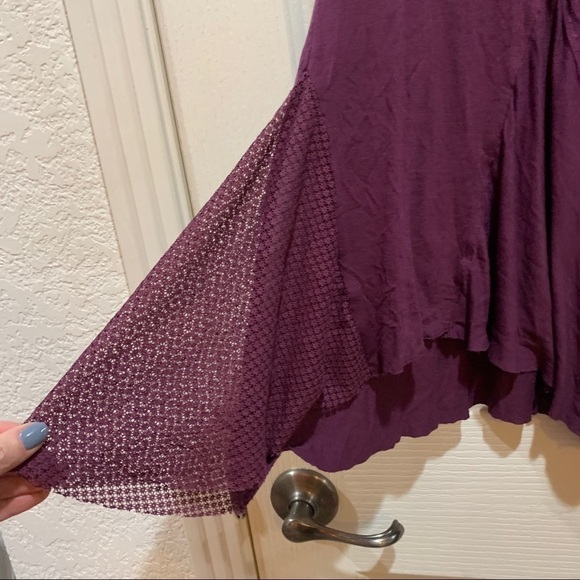 FP Tunic Dress Small Like New Burgundy Asymetrical - Picture 3 of 9